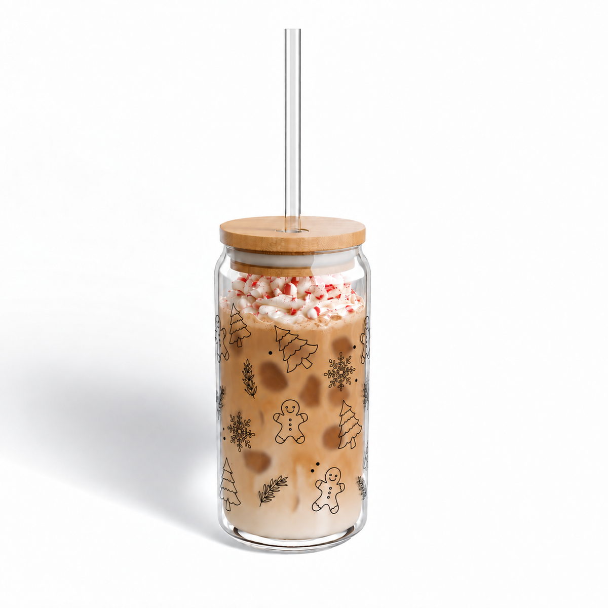 Winter Wonderland Sipper Glass, 16oz