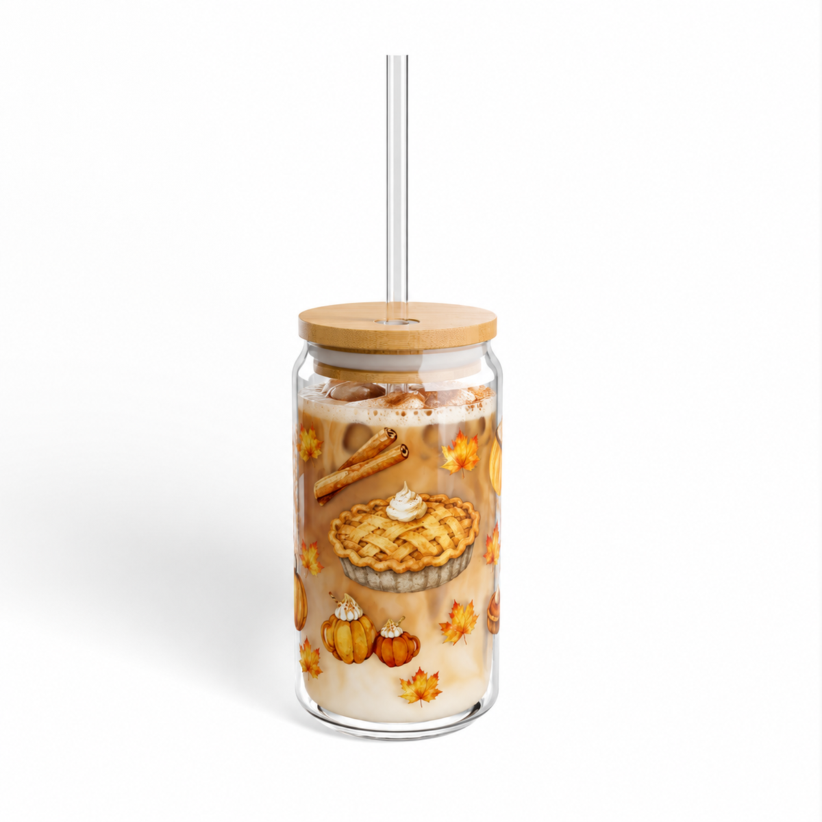 Autumn Bakery Sipper Glass, 16oz