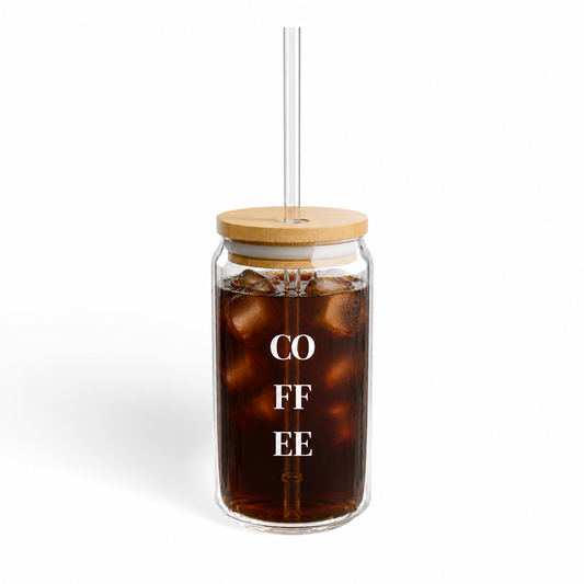 Coffee Glass Sipper, 16oz