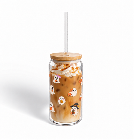 Boo & Brew Sipper Glass, 16oz