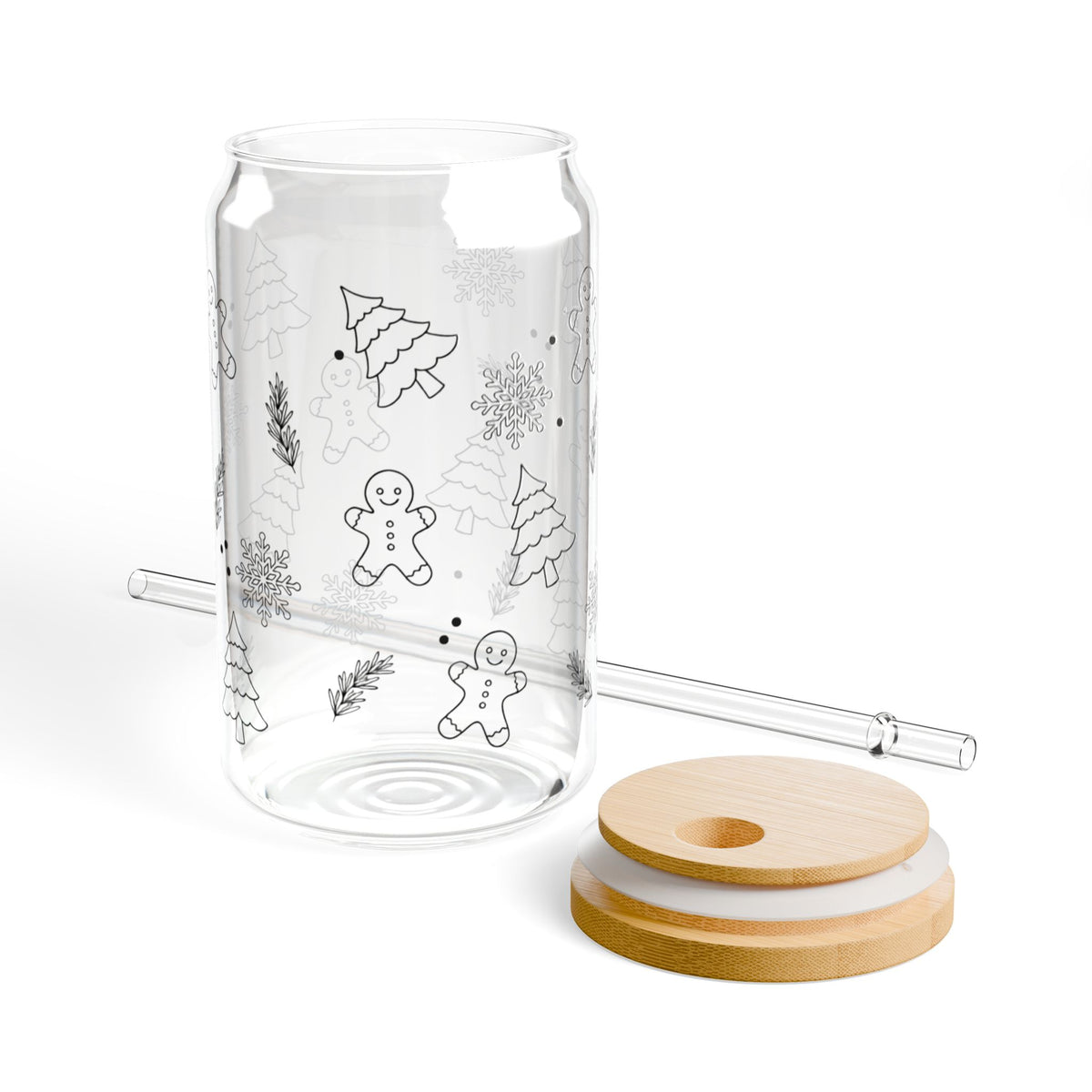 Winter Wonderland Sipper Glass, 16oz